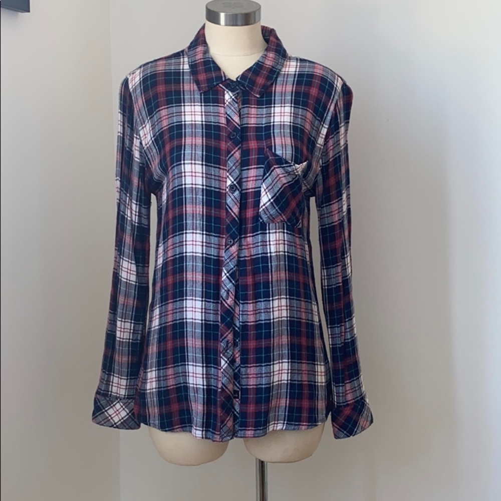 Rails plaid button down